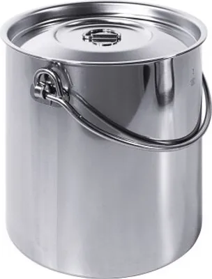 Produktbild von Eimer, Transporteimer, Edelstahl, 2-5 Liter wählbar, inklusive Deckel : 3 l Variante: 3 l