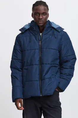 Produktbild von Blend BHOuterwear Herren Steppjacke Winterjacke Jacke mit abnehmbarer Kapuze Kordelzug Rippbündchen Eingrifftaschen Regular fit