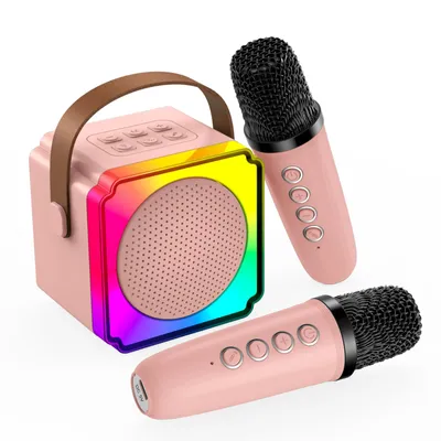 Produktbild von Mini Karaoke Maschine Kinder - Geschenke für Mädchen, Junge, Kinder - Rosa