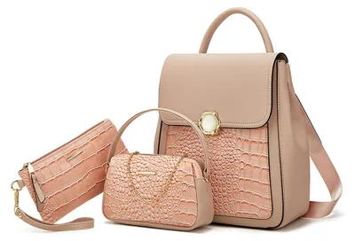 Obrázok produktu pre NICOLE & DORIS, dámsky batoh, malý, elegantný, mestský batoh 3 v 1, batoh a kabelka