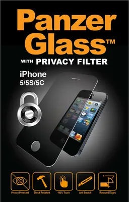 Produktbild von PanzerGlass Privacy Displayschutzfolie kompatibel mit iPhone 5/5s/5c/SE