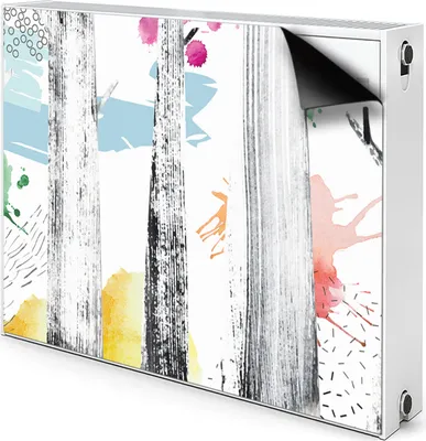 Produktbild von Magnet Heizkörper-Abdeckung Verkleidung Abdeckung Heizkörperabdeckung 100x60 cm  - Wald, Abstraktion