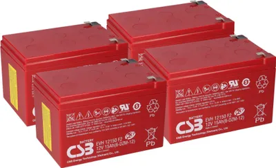 Obrázek produktu pro Baterie pro elektrický skútr Mach1 48V baterie 4x 12Volt 15Ah CSB baterie