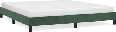 Obrázek produktu pro vidaXL Rám postele bez matrace tmavě zelený 160x200 cm sametový