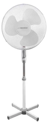 Zdjęcie produktu dla Esperanza EHF001WW, Wentylator domowy z łopatkami, Biały, Podłoga, 40 cm, Przyciski, II