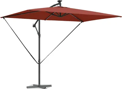 Obrázok produktu pre Slnečník Tehlová 294 x 200 x 270 cm Polyester a hliník