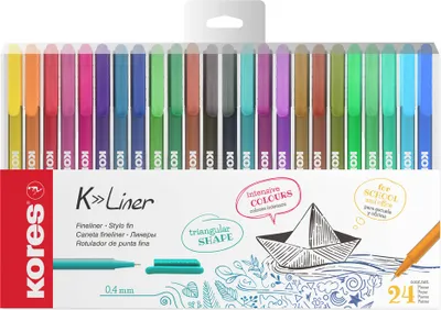 Image de Kores K-Liner, 0,4 mm, set de 24
