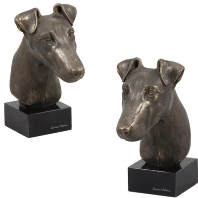 Zdjęcie produktu dla Art-Dog Popiersie – Foksterier krótkowłosy – odlew z proszku brązu i żywicy
