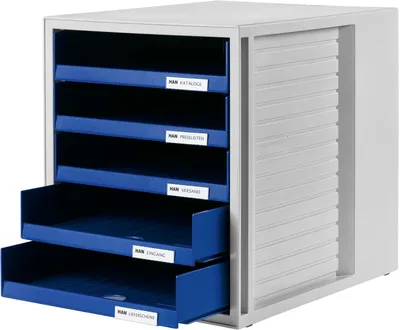 Produktbild von HAN Schubladenbox 5 offene Schübe Gehäuse: grau