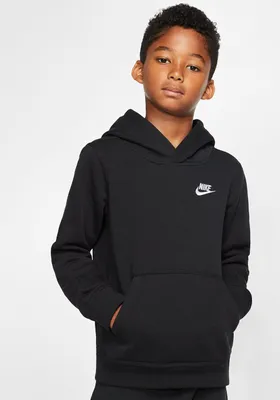 Produktbild von Nike Big Kids' Pullover Hoodie BLACK/WHITE L