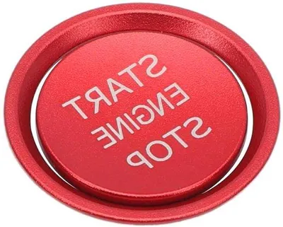 Obrázok produktu pre Nálepka do interiéru auta – tlačidlo Start-Stop, červená