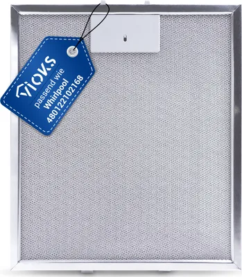 Produktbild von Fettfilter 315x267mm passend wie Whirlpool 480122102168 Metallfilter für Dunstabzugshaube