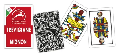 Produktbild von Modiano Trevigiane Mignonkarten – Regionale Spielkarten im Mignon-Format (Kleine