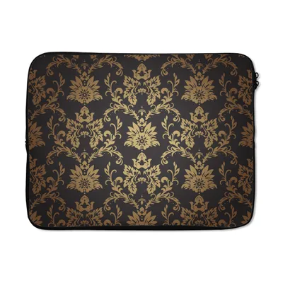 Produktbild von MuchoWow® Laptop Hülle 17 Zoll Laptoptasche Blumen - Licht - Vintage - Zipper - Schutzabdeckung