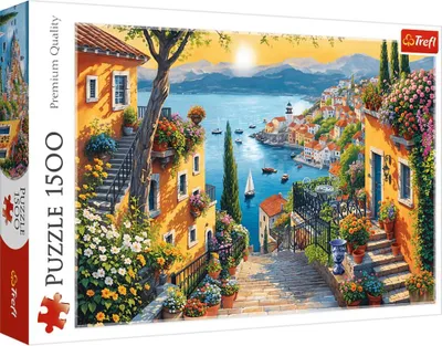 Immagine prodotto di Trefl Puzzle Gemalte Landschaft, 1500 Teile, 85 x 58 cm, 26216