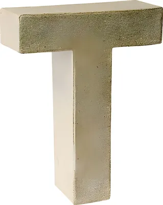 Produktbild von KNORR prandell 3D-Buchstabe "T" Pappmaché 175 x 55 mm