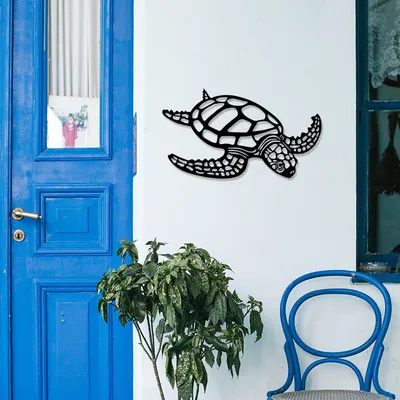 Produktbild von Wallity, Caretta- ENZ1140, Schwarz, Sonstige Wohndekorationen, 53 x 30 cm, 100% Metall (Dicke: 1