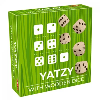 Image de Jeu de dés en bois Yatzy Tactic