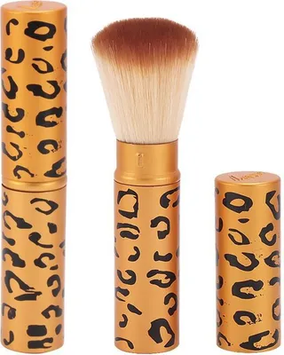 Obrázok produktu pre INF Zlatý púder - Prenosný štetec na make-up s vrchnákom
