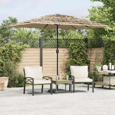 Produktbild von Maison Exclusive - Sonnenschirm mit Stahlmast Braun 300x200x250 cm