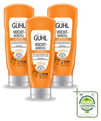 Productafbeelding van 3 x Guhl Vochtinbrengende Crème-Conditioner - 200 ml - Grote verpakking - 3 stuks