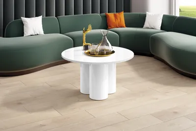 Produktbild von Design Couchtisch HRE-222 rund Hochglanz Wohnzimmer Tisch 80 x 50 cm
