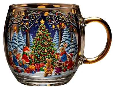 Productafbeelding van Festieve keramische mok - 295 ml thebeker, geschikt voor reizen, verjaardagen, bruiloften en kerst
