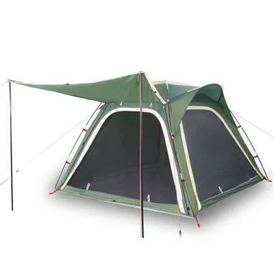 Immagine prodotto di vidaXL Tenda da campeggio 4 persone verde a sgancio rapido impermeabile