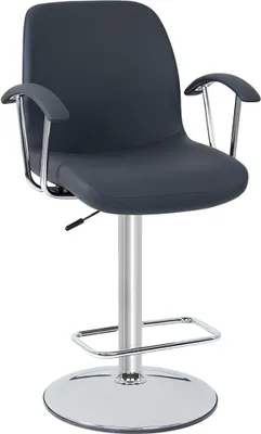 Produktbild von Modern Grau Stuhl Designer Barhocker Metall stilvoll Luxus Möbel Hocker