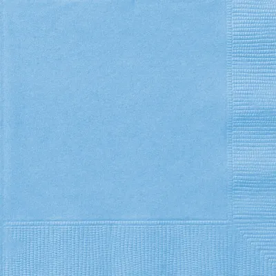 Produktbild von 20 kleine Servietten hellblau 25 x 25 cm