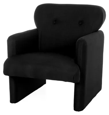 Produktbild von Loungesessel 1-Sitzer CARIPITO Stoff Polstersessel Relaxsessel für Wohnzimmer und Schlafzimmer, Schwarz