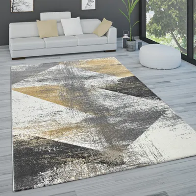 Image de Tapis de salon à poils courts, couleur pastel, style vintage, motif abstrait, différents styles, dimensions 80 x 150 cm