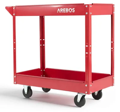 Produktbild von Werkstattwagen Rollwagen Montagewagen - 2 Ablagen - Bis 100 kg - 4 Rollen