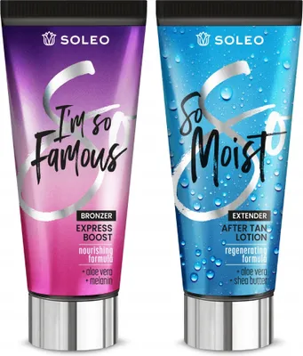Produktbild von SOLEO I'M SO FAMOUS 150 ml BRÄUNUNGSBRONZER + AFTER-SUN-BALSAM 150 ml