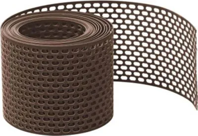 Produktbild von Fassadenprofile Vogelschutzgitter 5m x 180mm Braun – PVC Traufgitter & Lüftungsband zur Vogelabwehr – langlebig, wetterfest, einfache Montage & ideal zur Taubenabwehr