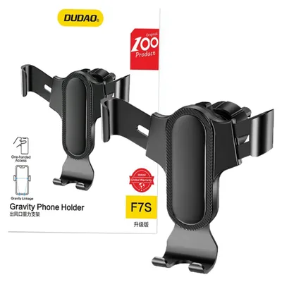 Obrázok produktu pre Dudao gravitačný držiak telefónu do auta do mriežky ventilácie čierny (F7s)
