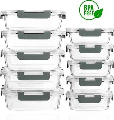 Produktbild von Set von 10 Glasverschlussdosen