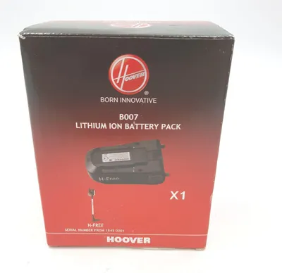 Obrázek produktu pro Hoover náhradní baterie B007 Lithium Ionen vysavač baterie kompatibilní dlouhá životnost černá výkonná