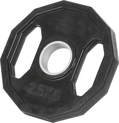 Produktbild von Sport-Tec Olympia Hantelscheibe mit Gummiüberzug und Griff, Krafttraining, Fitness, Bodybuilding, Kraftsport, Muskelaufbau, Powerlifting, 1,25 kg, 2,5 kg, 5 kg, 10 kg, 15kg, 20 kg, 25 kg/Stück