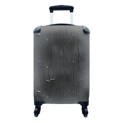 Produktbild von MuchoWow® Koffer Handgepäck Trolley Rollkoffer Kleine Reisekoffer mit 4 Rollen - Farbe - Schwarz - Muster - Cabin Size < 55x40x23 cm & 55x40x20 cm - Fotokoffer - Kabinenkoffer - Boardgepäck - Reise-Box - Reisekoffer - Reisegepäck - Koffer mit Bild - Trolley für Kinder