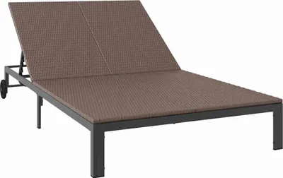 Zdjęcie produktu dla Leżak Brązowy 206 x 115 x 75 cm polirattan