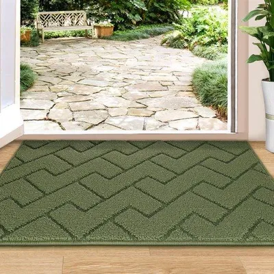 Produktbild von Famanu Türmatte 80 x 100 cm - Antirutsch, waschbar, für Innen und Außen, Haustiergrün