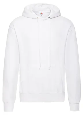 Immagine prodotto di Fruit of the Loom - Felpa con cappuccio leggera da uomo/donna unisex LT1392 (L) (bianca)