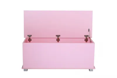 Produktbild von VDD - Aufbewahrungsbox - Spielzeugtruhe - Deckentruhe - 100 cm breit - rosa