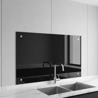 Zdjęcie produktu dla Kuchenny splashback 80x55cm splashback kafelek backsplash kuchenka splashback czarny