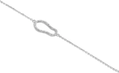 Image de Victoria Bracelet argenté avec pierres blanches