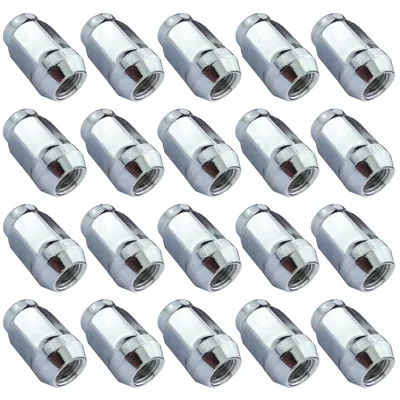 Obrázek produktu pro 20x matice kola Carbonado 1/2" 20 UNF uzavřená zinková pro hliníkové ráfky SW 19