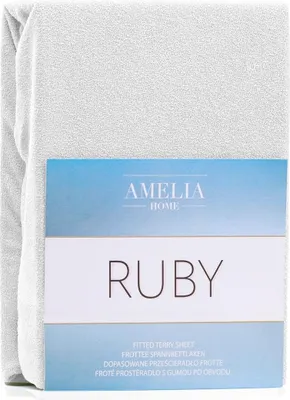 Zdjęcie produktu dla Prześcieradło Frotte Rubin z gumką białe 220x200 +30 cm AmeliaHome
