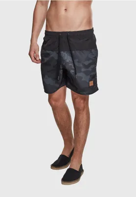 Obrázok produktu pre Urban Classics - BLOCK Plavecké šortky dark camo - L