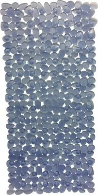 Produktbild von Wanneneinlage spirella Riverstone 75 x 36 cm blau transparent